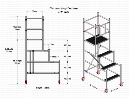  , SAR 1700,  Mobile Aluminium Scaffolding Tower For Saudi Arabia. Quick Delivery..., 5