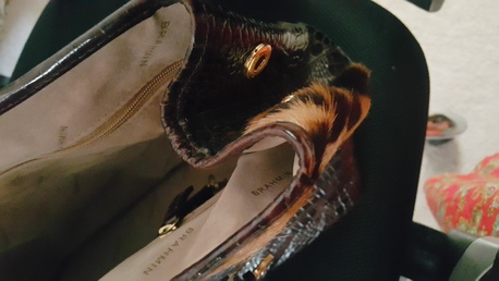 Riyadh, Purses & Wallets, SAR 700,  Brahmin Crocodile Leopard Bag