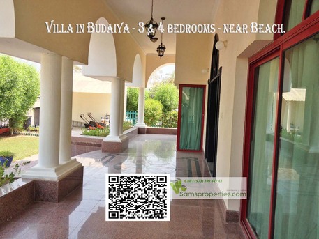 Budaiya, Apartments/Houses, BHD 1050/month,  4 BR,  Large Semi-Furnished Villa For Rent In A Secure Area With A Private Community Beach