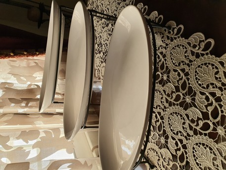 Riyadh, Household Items, SAR 50,  3 Serving Plates With Metal Stand