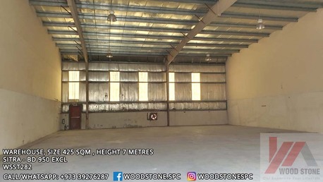 Sitra, Warehouses, BHD 950,  425 Sq. Meter,  Warehouse, Sitra - BD 950 Excl WSST282