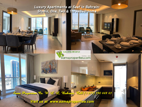 Al Seef, Apartments/Houses, BHD 750/month,  Furnished,  2 BR,  Luxury Living In Seef: Your Premium Flat Awaits - Amazing Amenities!  Elite Addresses!