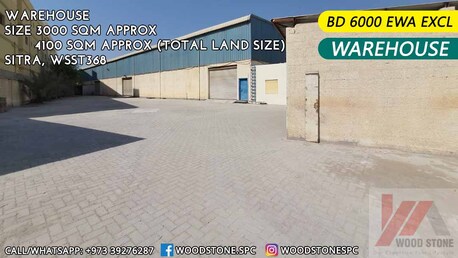 Sitra, Warehouses, BHD 6000,  4100 Sq. Meter,  Warehouse, Sitra - BD 6000 Excl WSST368