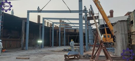 Dammam, Construction, Steel Structure Contractor,Steel Structure Erection, Roof Sheeting