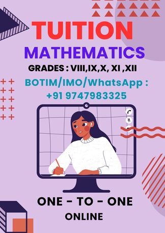 Doha, Lessons Offered, TUITION MATH CBSE One-2-One Grades 8 TO12 : WhatsApp##: +91 9747983325 ( Qr*)