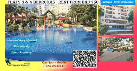 Umm Al Hassam, Villas, BHD 1000,  Villa Rent Near British Club, Bahrain. S/F 4-bedroom Villa Pet Friendly. Call Sam 39044943
