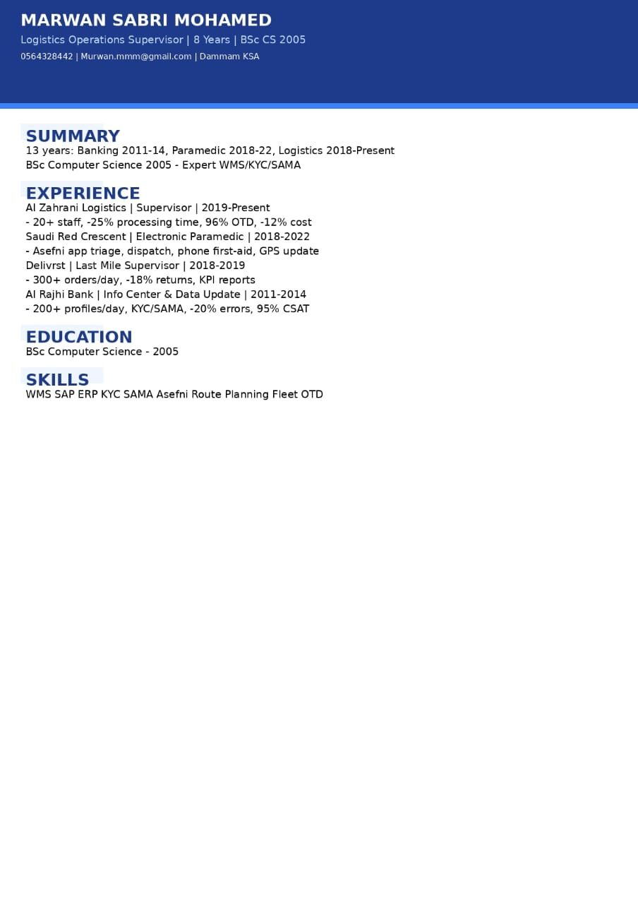 Khobar, Job Seekers, Am Logstics Specialist Stayin In Dammam Looking For Job