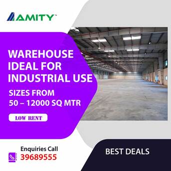 Salmabad, Warehouses, STORAGE FACILITY IDEAL FOR FOOD & MATERIAL,50 SQM-100-150-200-250-300-450-600-800-1100 SQM