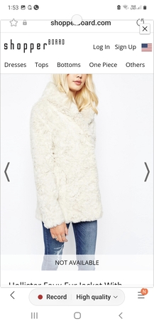 Riyadh, Clothing & Accessories, SAR 100,  Hollister Fur Jacket.