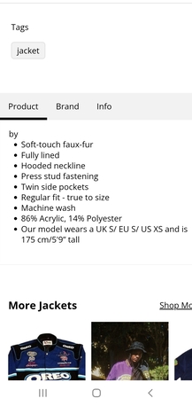 Riyadh, Clothing & Accessories, SAR 100,  Hollister Fur Jacket.