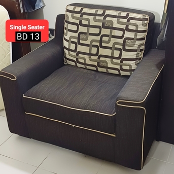 Manama, Household Items, BHD 13,  ✅️ Sofa Single Seater 3 Sester Sofa Bed For Sale In Good Condition With Delivery
