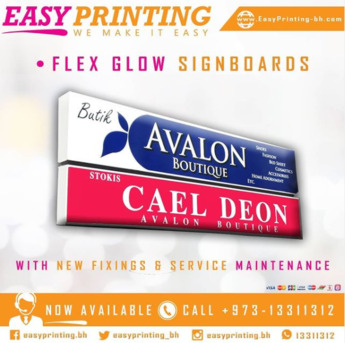 Riffa, Printing, Signboard Flex Changing & Fixing Service.