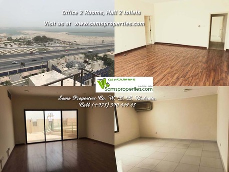 Manama, Offices, BHD 325,  Bahrain Office Rent Near Manama Highway - 2 Rooms | Hall | 2 Toilets - Call Sam 39044943