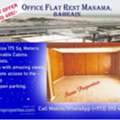 BHD 415,  170 Sq. Meter,  LARGE OFFICE For Rent In Manama Near Highway. 5 CABINS, Hall, Toilets, Large Open Parking