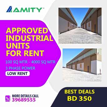Hidd, Factories, 190 Sq. Meter,  WAREHOUSE Suitable For LIGHT INDUSTRY – STORAGE FOR RENT, 3PH Power, CALL US FOR DETAILS