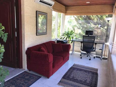 Amman, Apartments/Houses, JOD 13000/year,  Furnished,  3 BR,  Ground Fully Furinshed 3B Apartment With Two Baconlies In Der Ghbar 00962777688956