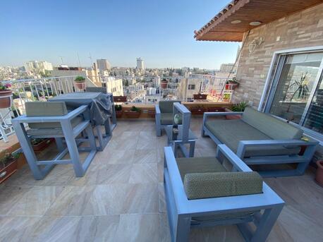 Amman, Apartments/Houses, JOD 18000/year,  Furnished,  2 BR,  Roof Top Fully Furnished Two Bedroom Apart. Two Terrace N Jabal Webdeh  00962777688956