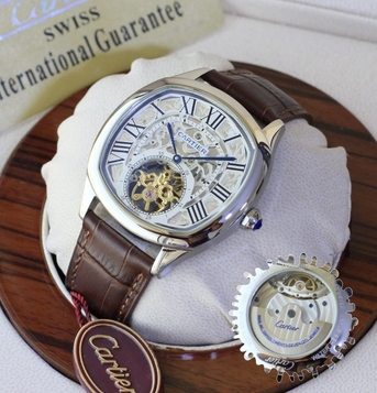Riyadh, Watches, SAR 580,  Cartier Watch First Copy Automatic Watch Transparent Back