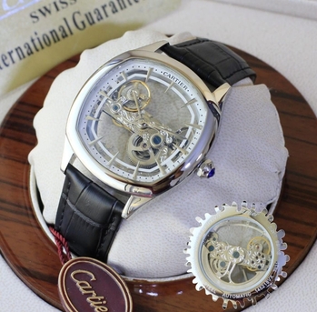 Riyadh, Watches, SAR 580,  Cartier Watch First Copy Automatic Watch Transparent Back