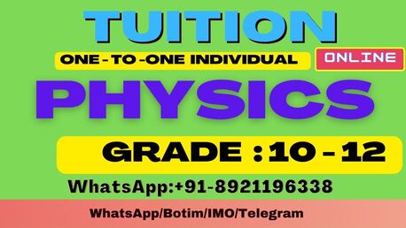 Doha, Lessons Offered, PHYSICS TUITION  (1-2-1)  IMO/ WhatsApp :+91 9747983325