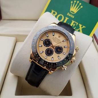 Riyadh, Watches, SAR 500,  Rolex Leather Watch First Copy Automatic Watch