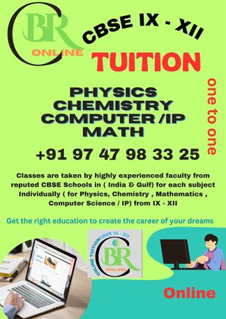 Dubai, Education, TUITION ONLINE CBSE GRADE 10 -12 *** WhatsApp:  +91 9747983325  -DB