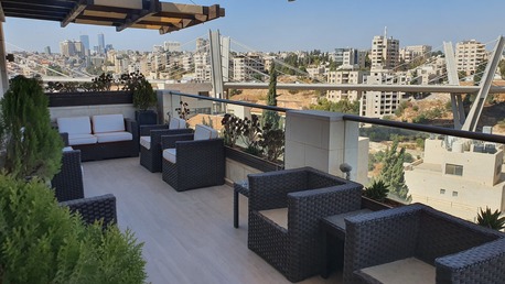 Abdoun, Apartments/Houses, JOD 45000/year,  Furnished,  3 BR,  Deplux Fully Furnished 3B Apartment With Big Terraces In Abdoun 00962777688956