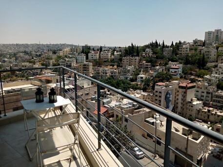 Amman, Apartments/Houses, JOD 12000/year,  Furnished,  2 BR,  Fully Furnished Two Bedroom With Balcony Apartment In Jabal Webdeh 00962777688956