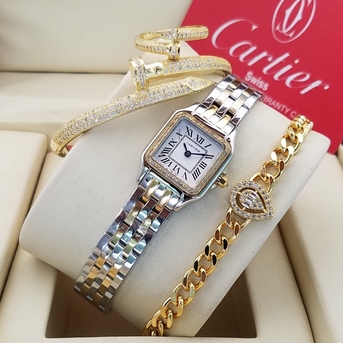 Cartier watch shop and bracelet set