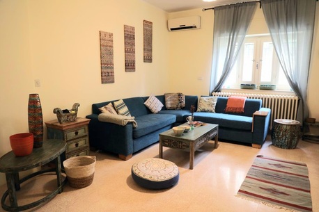 Amman, Apartments/Houses, JOD 9000/year,  Furnished,  2 BR,  Hertige Ground Floor Fully Furnished 2B Apart With Garden In Jabal Webdeh 00962777688956