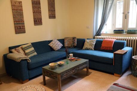 Amman, Apartments/Houses, JOD 9000/year,  Furnished,  2 BR,  Hertige Ground Floor Fully Furnished 2B Apart With Garden In Jabal Webdeh 00962777688956