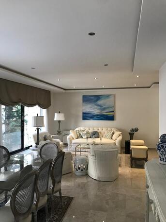 Amman, Apartments/Houses, JOD 17000/year,  Furnished,  3 BR,  Ground Fully Furinshed 3B Apartment With Baconly And Garden In Shemsani 00962777688956