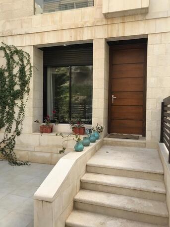 Amman, Apartments/Houses, JOD 17000/year,  Furnished,  3 BR,  Ground Fully Furinshed 3B Apartment With Baconly And Garden In Shemsani 00962777688956