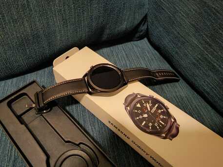 Riyadh, Mobile Phones, SAR 500,  Samsung Galaxy Watch 3 45mm Stainless Steel Black