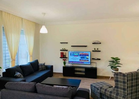 Abdoun, Apartments/Houses, JOD 15000/year,  Furnished,  3 BR,  Ground Fully Furinshed 3B Apartment With Two Baconlies In Abdoun 00962777688956