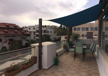 Amman, Apartments/Houses, JOD 8000/year,  Furnished,  2 BR,  Roof Top Fully Furnished 2B Apart With Big Terrace In 5 Circle 00962777688956