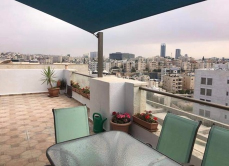 Amman, Apartments/Houses, JOD 8000/year,  Furnished,  2 BR,  Roof Top Fully Furnished 2B Apart With Big Terrace In 5 Circle 00962777688956