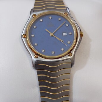Riyadh, Jewelry, SAR 3300,  EBEL Watch Solid Gold And Steel Original Diamond Dial For Ladies Original Swiss Made