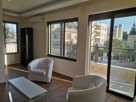 Amman, Apartments/Houses, JOD 11500/year,  Furnished,  2 BR,  Roof Top Fully Furnished Two Bedroom With Balcony In Jabal Webdeh 00962777688956