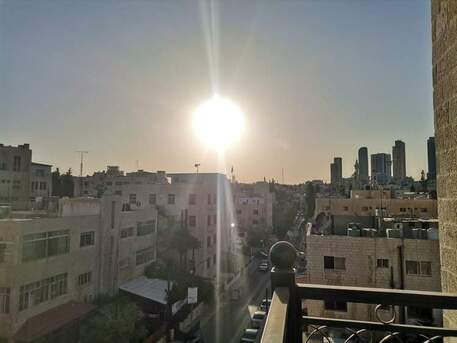 Amman, Apartments/Houses, JOD 11500/year,  Furnished,  2 BR,  Roof Top Fully Furnished Two Bedroom With Balcony In Jabal Webdeh 00962777688956