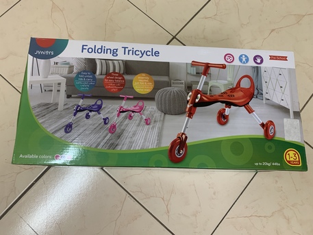 Adliya, Baby & Kid Stuff, BHD 10,  Brand New Kids Folding Tricycle From Juniors