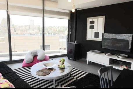 Amman, Apartments/Houses, JOD 10000/year,  Furnished,  1 BR,  Roof Top Fully Furnished One Bedroom Apart. , Big Terrace In Jabal Webdeh 00962777688956