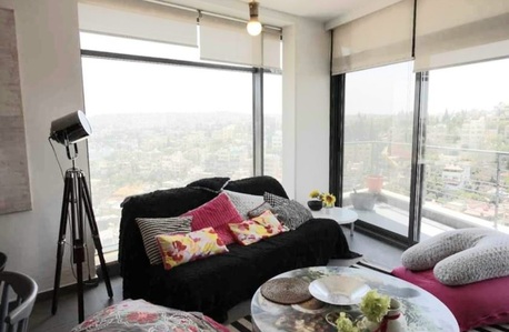 Amman, Apartments/Houses, JOD 10000/year,  Furnished,  1 BR,  Roof Top Fully Furnished One Bedroom Apart. , Big Terrace In Jabal Webdeh 00962777688956