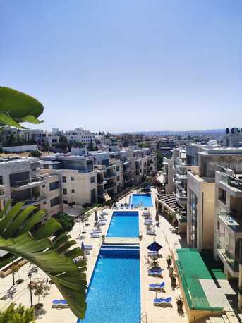 Abdoun, Apartments/Houses, JOD 13000/year,  Furnished,  2 BR,  Ground Fully Furinshed 2B Apart With Outside Area And Pool In Abdoun 00962777688956