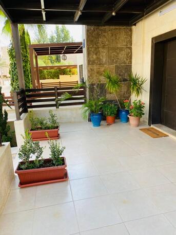 Amman, Apartments/Houses, JOD 12000/year,  Furnished,  2 BR,  Ground Fully Furinshed 2B Apartment With Outside Terrace In Um Uthaina 00962777688956