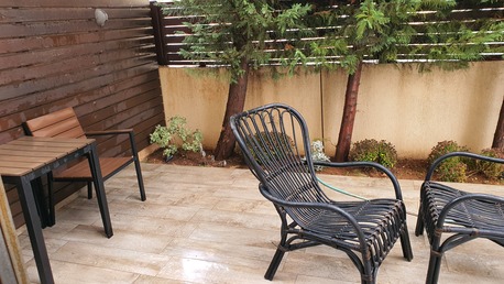 Abdoun, Apartments/Houses, JOD 12000/year,  Furnished,  2 BR,  Ground Fully Furinshed 2B Apart With Baconly And Garden In North Abdoun 00962777688956