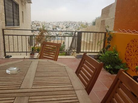 Abdoun, Apartments/Houses, JOD 16000/year,  Furnished,  3 BR,  Ground Fully Furinshed 3B Apartment With Big Terrace In Abdoun 00962777688956