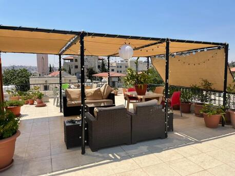 Amman, Apartments/Houses, JOD 12000/year,  Furnished,  2 BR,  Hertige Fully Furnished 2B Masters, Baconlies, Access Rooftop In 1st Circle 00962777688956