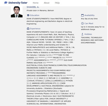 Doha, Lessons Offered, Math University Teacher For All Subjects Especially Math ONLINE OFFLINE