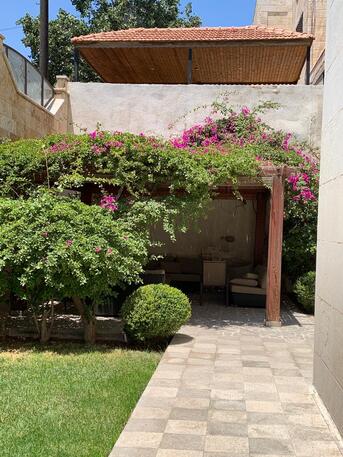 Amman, Apartments/Houses, JOD 25000/year,  4 BR,  Semi Furnished Ground Floor 4B Apart. With Big Garden N Der Ghbar 00962777688956